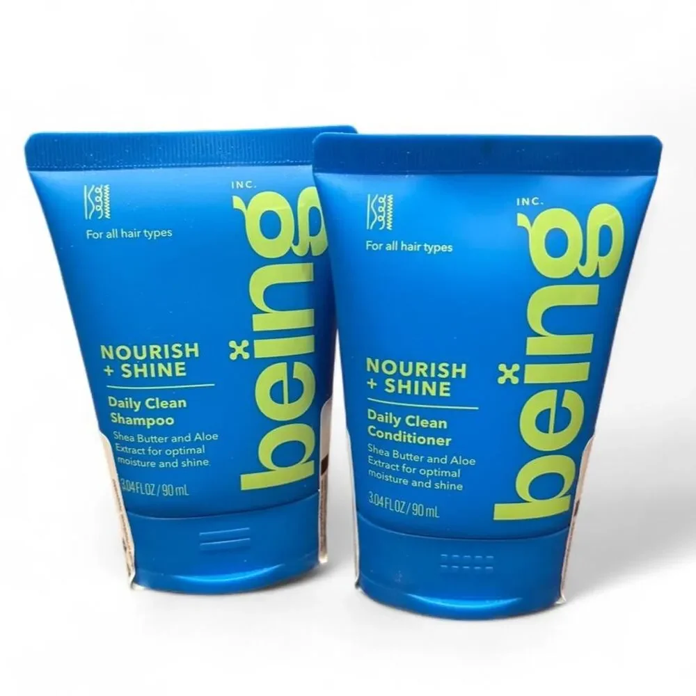 Being Nourish + Shine Shampoo & Conditioner Travel Set 3.04 oz